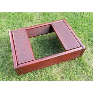 Deluxe Pet Grave and Garden Tidy (Mahogany) - Small Pet & Ashes