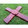 Deluxe ashes marker cross (Mahogany colour) Style No.2